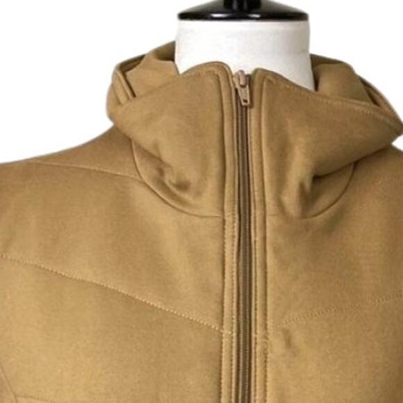 Coldwater Creek Quilted Vest Zip Front Pockets High Collar Tan Women's Size PXL - Picture 9 of 12